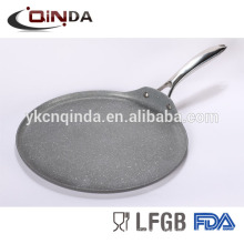 Pizza aluminum marble coating fry pan